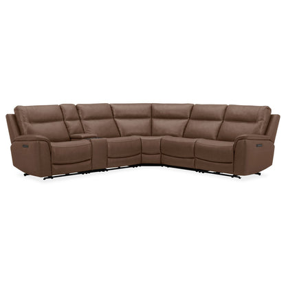 Collins - 6 Piece Sectional - Brown - Hornell Furniture Outlet