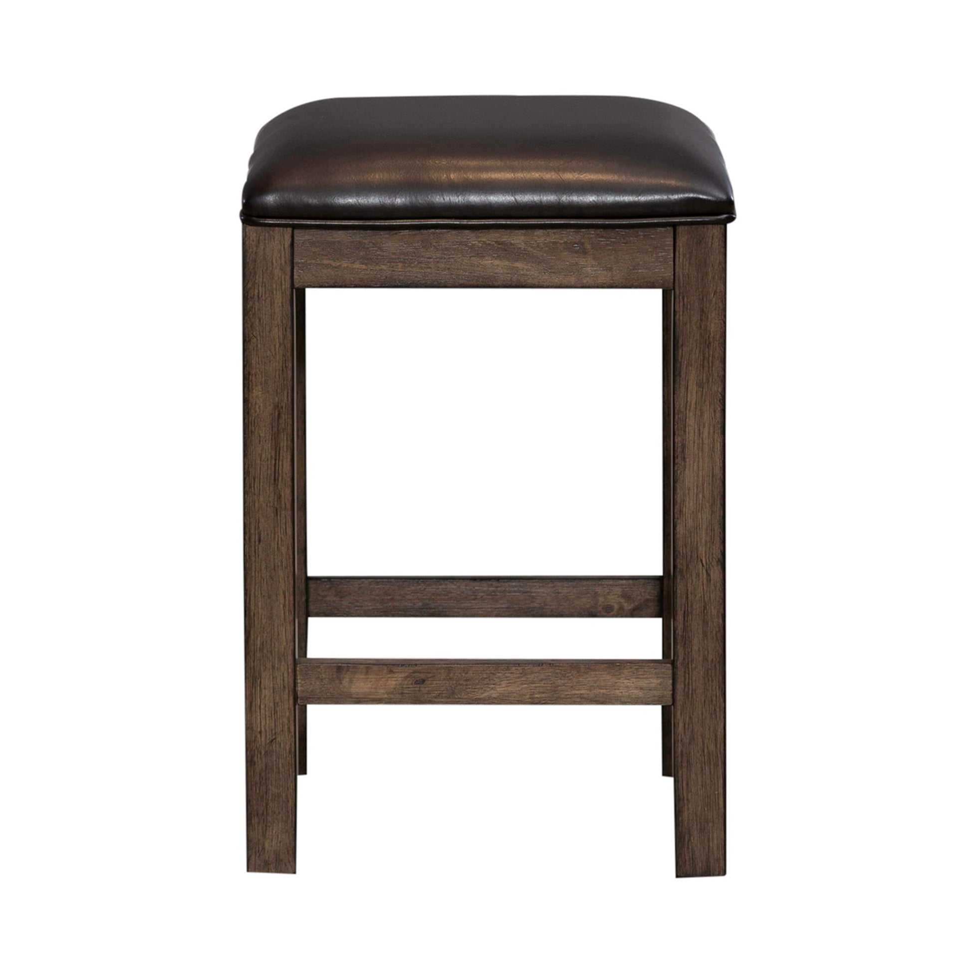 Lennox - Upholstered Console Stool - Dark Brown - Hornell Furniture Outlet