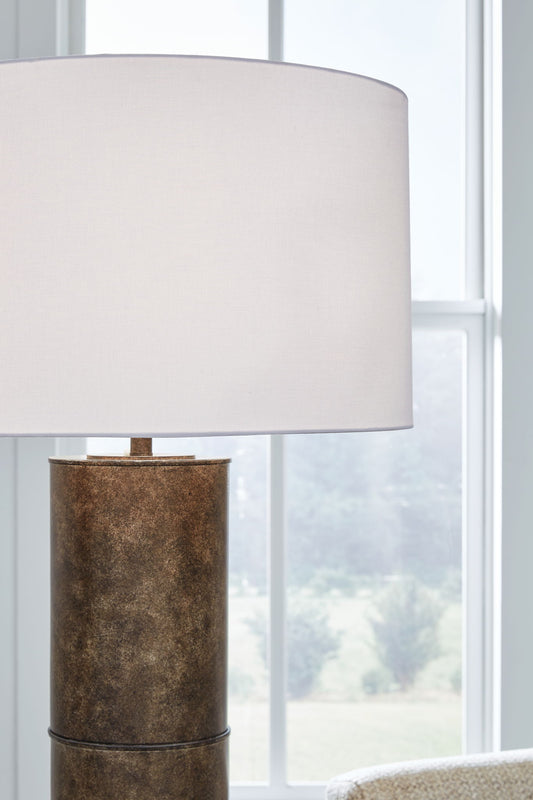 Jebson - Dark Bronze Finish - Metal Floor Lamp - Hornell Furniture Outlet