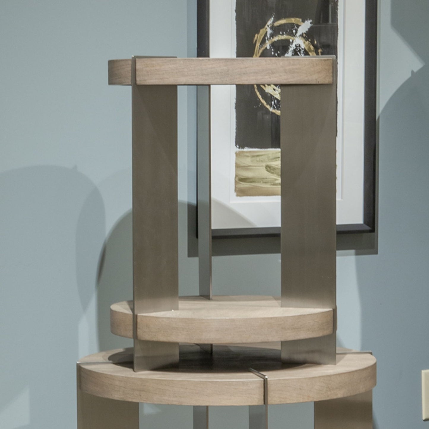 Harlow - Chairside Table - Light Brown - Hornell Furniture Outlet