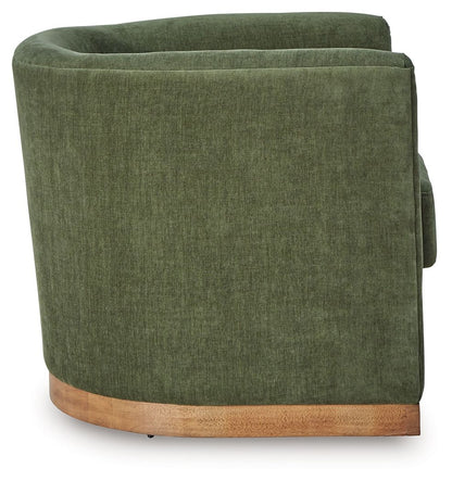 Jersonlow - Forest Green - Swivel Chair - Hornell Furniture Outlet