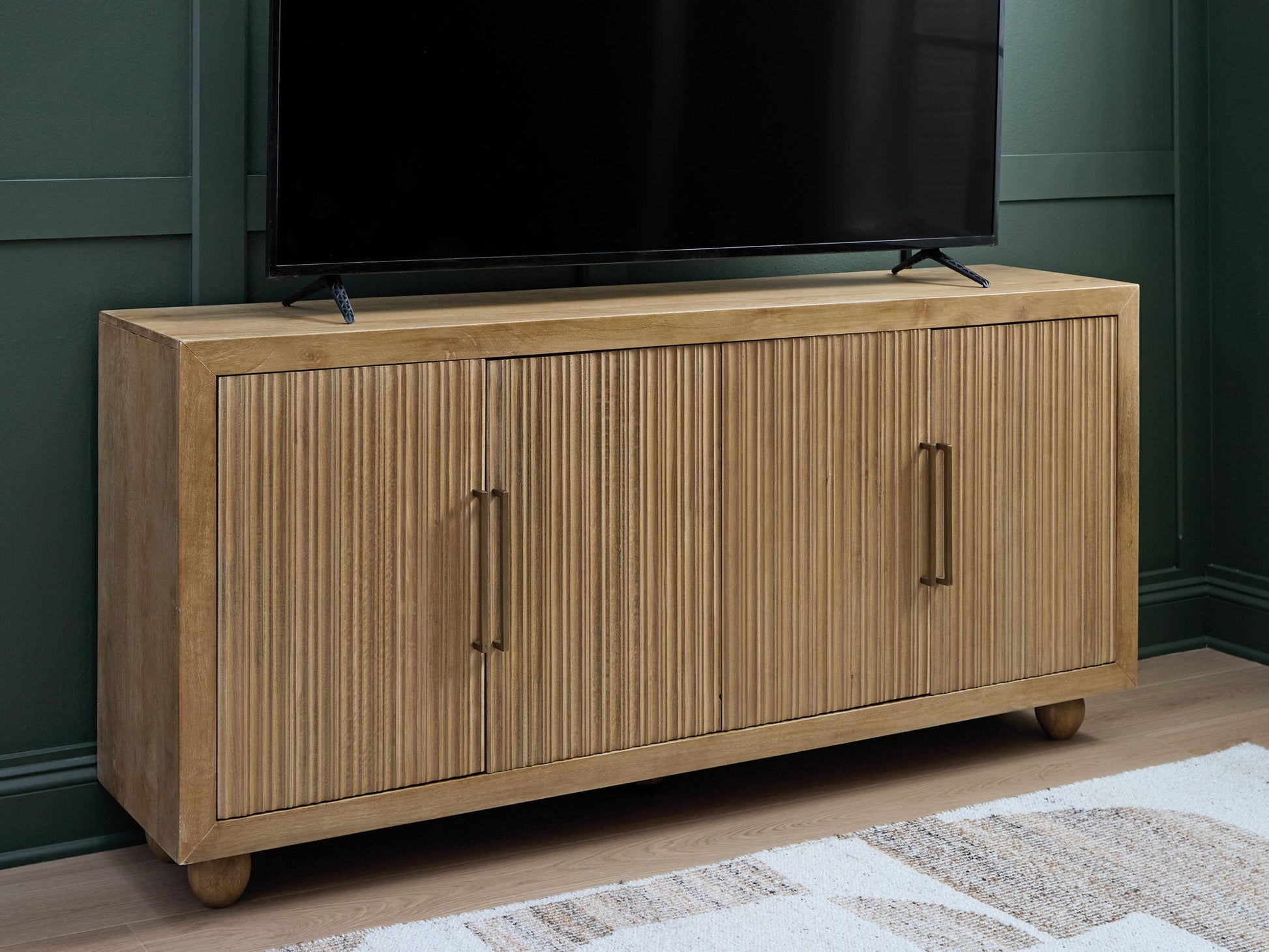 Niam - Light Antique Beige - Accent Cabinet - Hornell Furniture Outlet