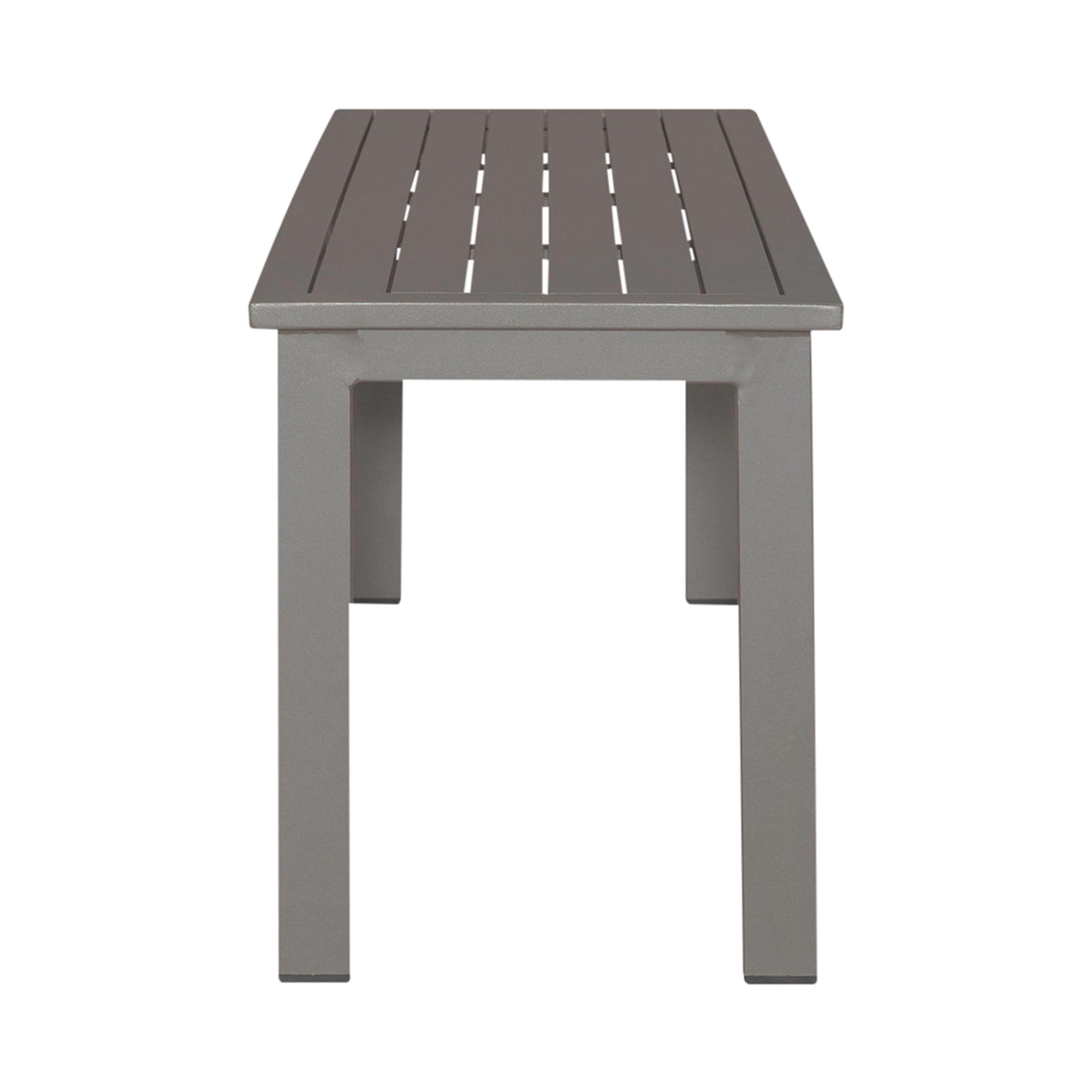 Plantation Key - Outdoor Dining Bench - Granite - Hornell Furniture Outlet