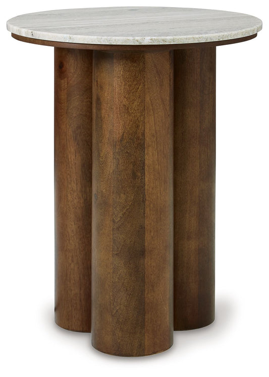 Henfield - Beige / Brown - Accent Table - Hornell Furniture Outlet