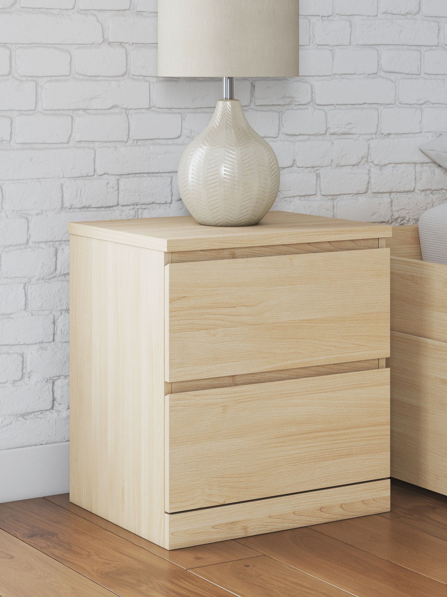Onita - Two Drawer Night Stand - Hornell Furniture Outlet