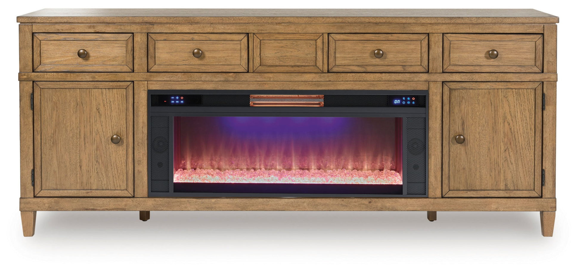 Sharlance - 81" TV Stand With Electric Fireplace - Hornell Furniture Outlet