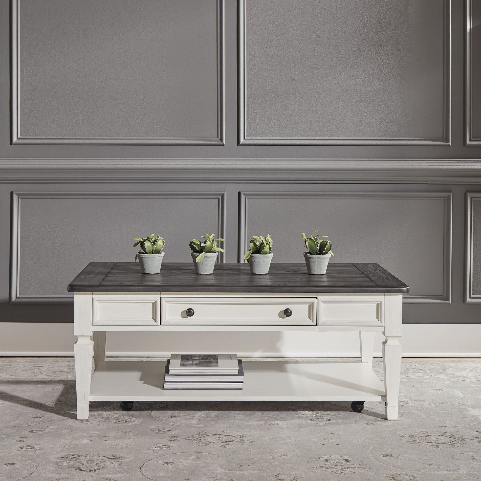 Allyson Park - 3 Piece Table Set - White - Hornell Furniture Outlet