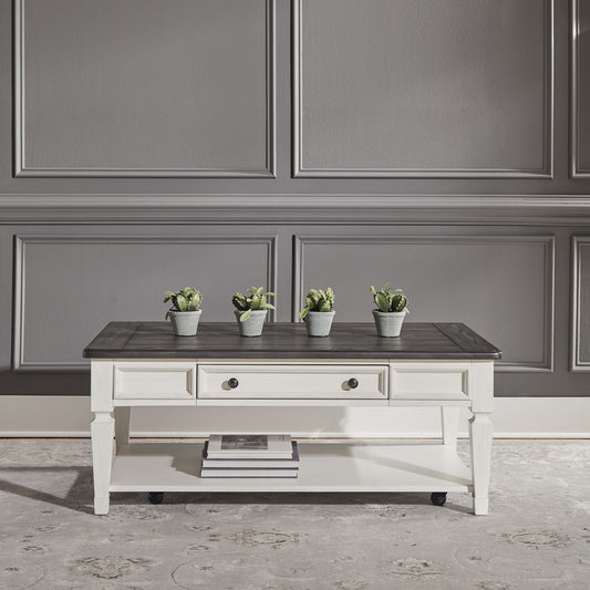 Allyson Park - 3 Piece Table Set - White - Hornell Furniture Outlet