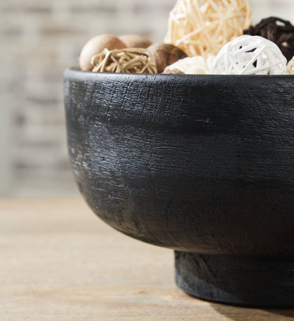Brynnington - Black - Bowl - Hornell Furniture Outlet