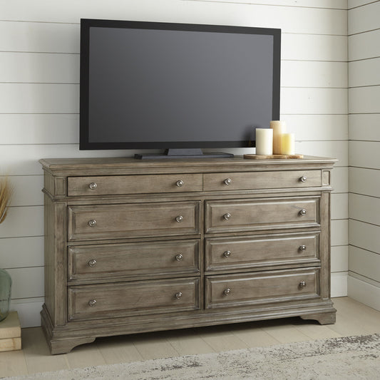 Highland Park - Dresser Driftwood - Gray - Hornell Furniture Outlet