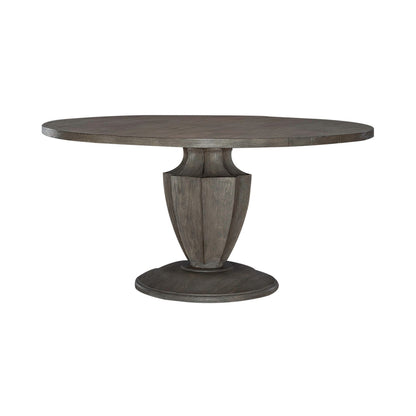 Westfield - Pedestal Table - Dark Brown - Hornell Furniture Outlet
