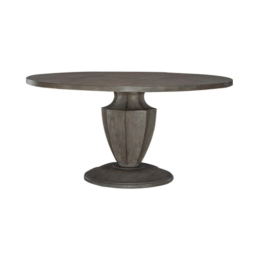 Westfield - Pedestal Table - Dark Brown - Hornell Furniture Outlet