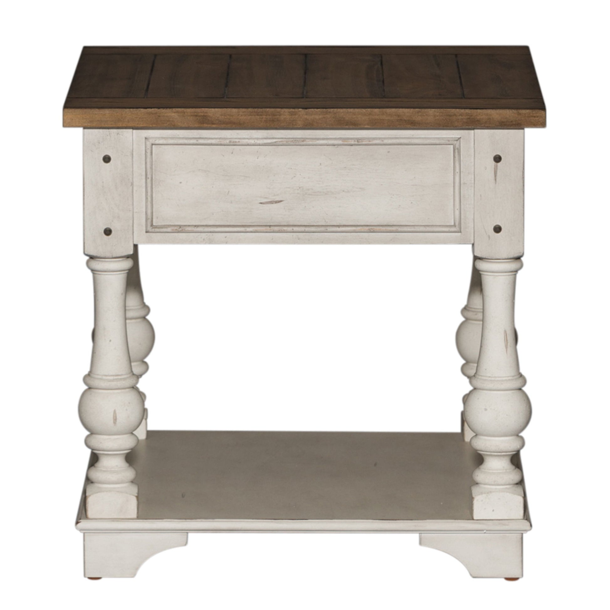 Morgan Creek - End Table - White - Hornell Furniture Outlet