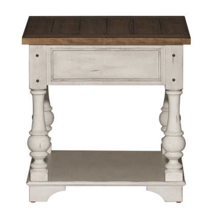 Morgan Creek - End Table - White - Hornell Furniture Outlet