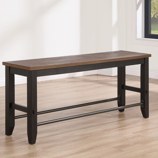 Bermuda - Counter Bench - Black - Hornell Furniture Outlet