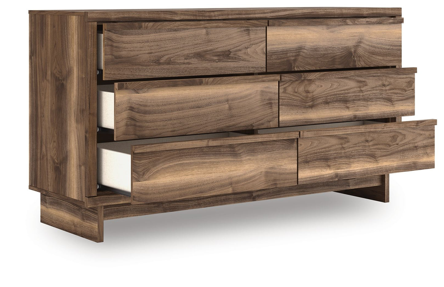 Chirason - Brown - Six Drawer Dresser - Hornell Furniture Outlet