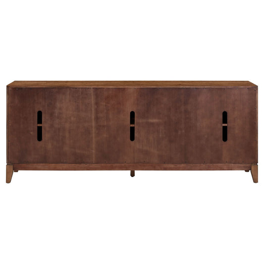 Shaker Lakes - 82" TV Console - Brown - Hornell Furniture Outlet