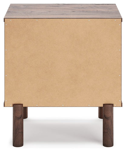 Calverson - Mocha - One Drawer Night Stand - Medium - Hornell Furniture Outlet
