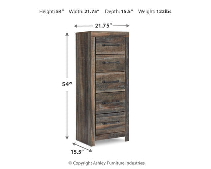 Drystan - Narrow Chest - Brown / Beige - Hornell Furniture Outlet
