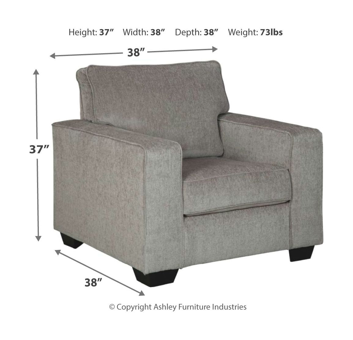 Altari - Chair With Ottoman - Hornell Furniture Outlet
