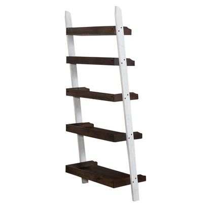 Farmhouse - Leaning Bookcase - White - Hornell Furniture Outlet