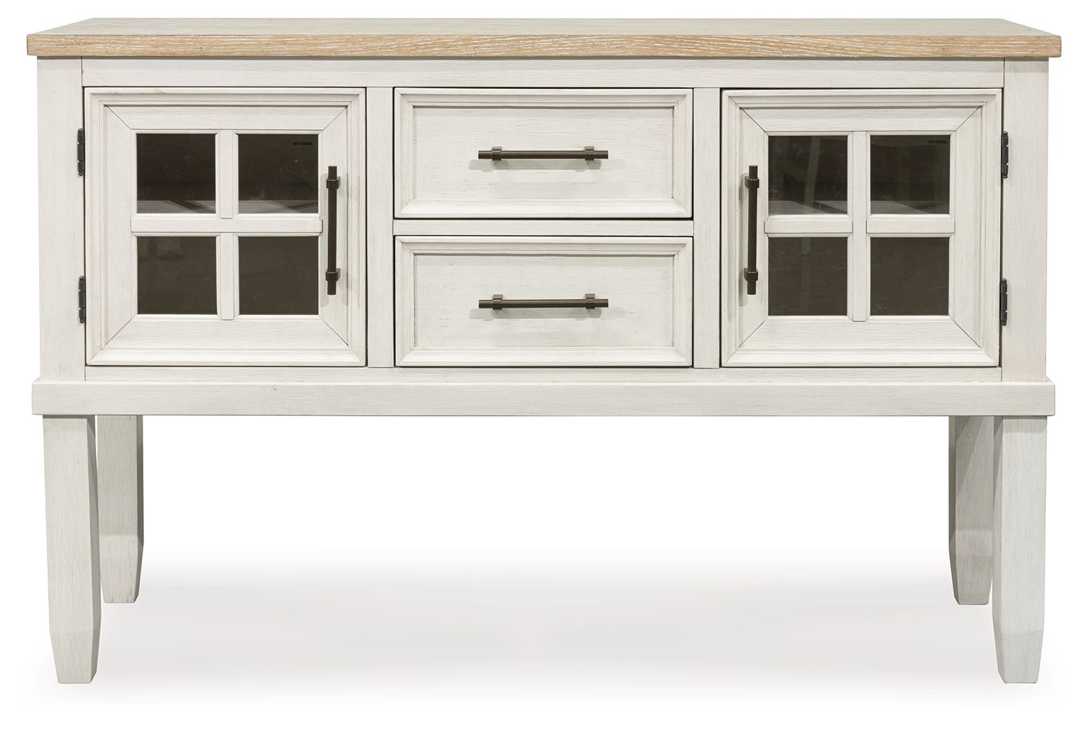Shaybrock - Antique White / Brown - Dining Room Server - Hornell Furniture Outlet