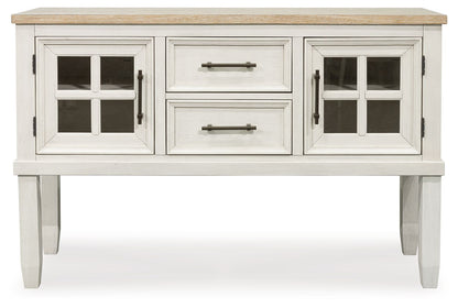Shaybrock - Antique White / Brown - Dining Room Server - Hornell Furniture Outlet