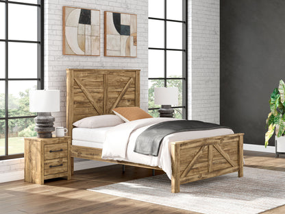 Maystonna - Crossbuck Panel Bed - Hornell Furniture Outlet