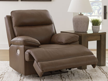 Vonryan - Tobacco - Power Recliner / Adj Headrest - Hornell Furniture Outlet