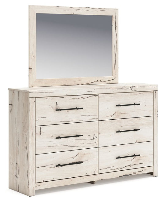 Lawroy - Light Natural - Dresser And Mirror - Hornell Furniture Outlet