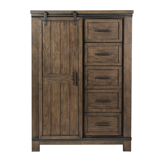 Thornwood Hills - Sliding Door Chest - Dark Brown - Hornell Furniture Outlet