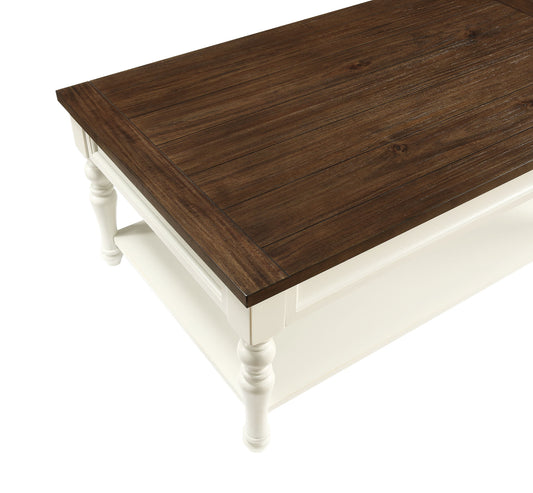 Joanna - 3 Piece Table Set (2 End & Coffee Tables) - White - Hornell Furniture Outlet