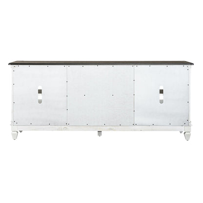 Allyson Park - Entertainment TV Stand - White - Hornell Furniture Outlet