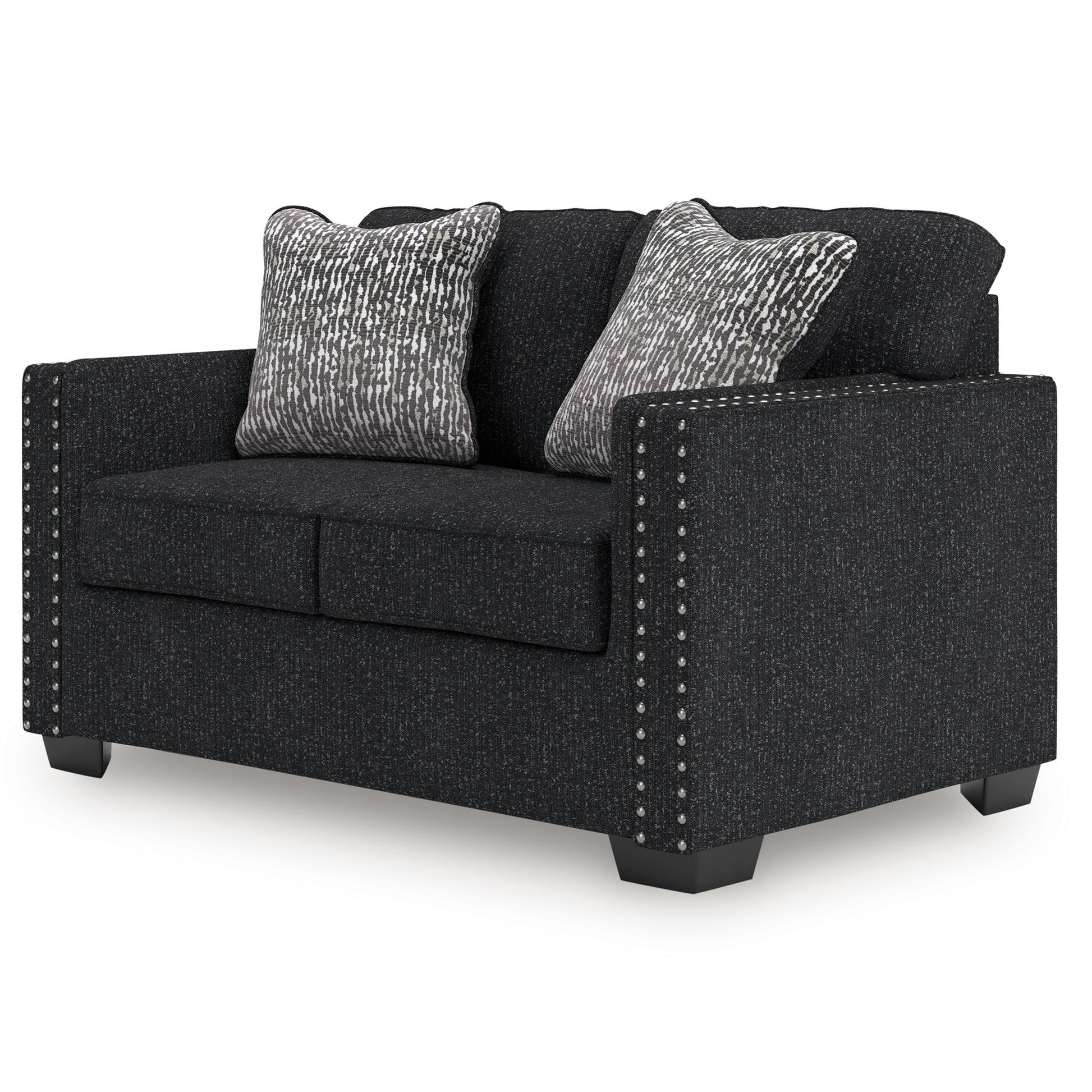 Jasmine Peaks - Coal - Loveseat - Hornell Furniture Outlet