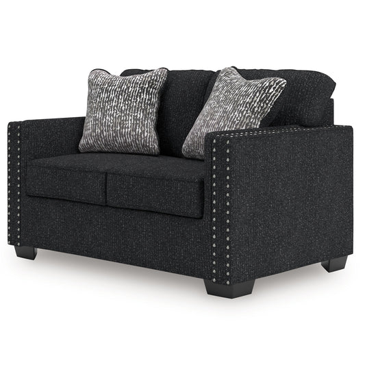 Jasmine Peaks - Coal - Loveseat - Hornell Furniture Outlet