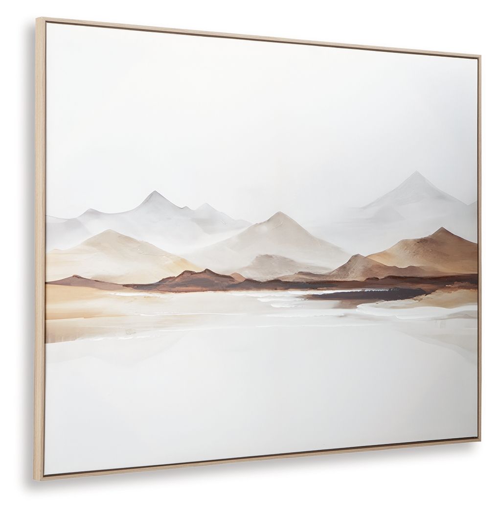 Karalen - White / Gray / Brown - Wall Art - Hornell Furniture Outlet
