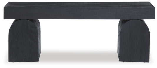 HoLGrove - Black - Accent Bench - Hornell Furniture Outlet