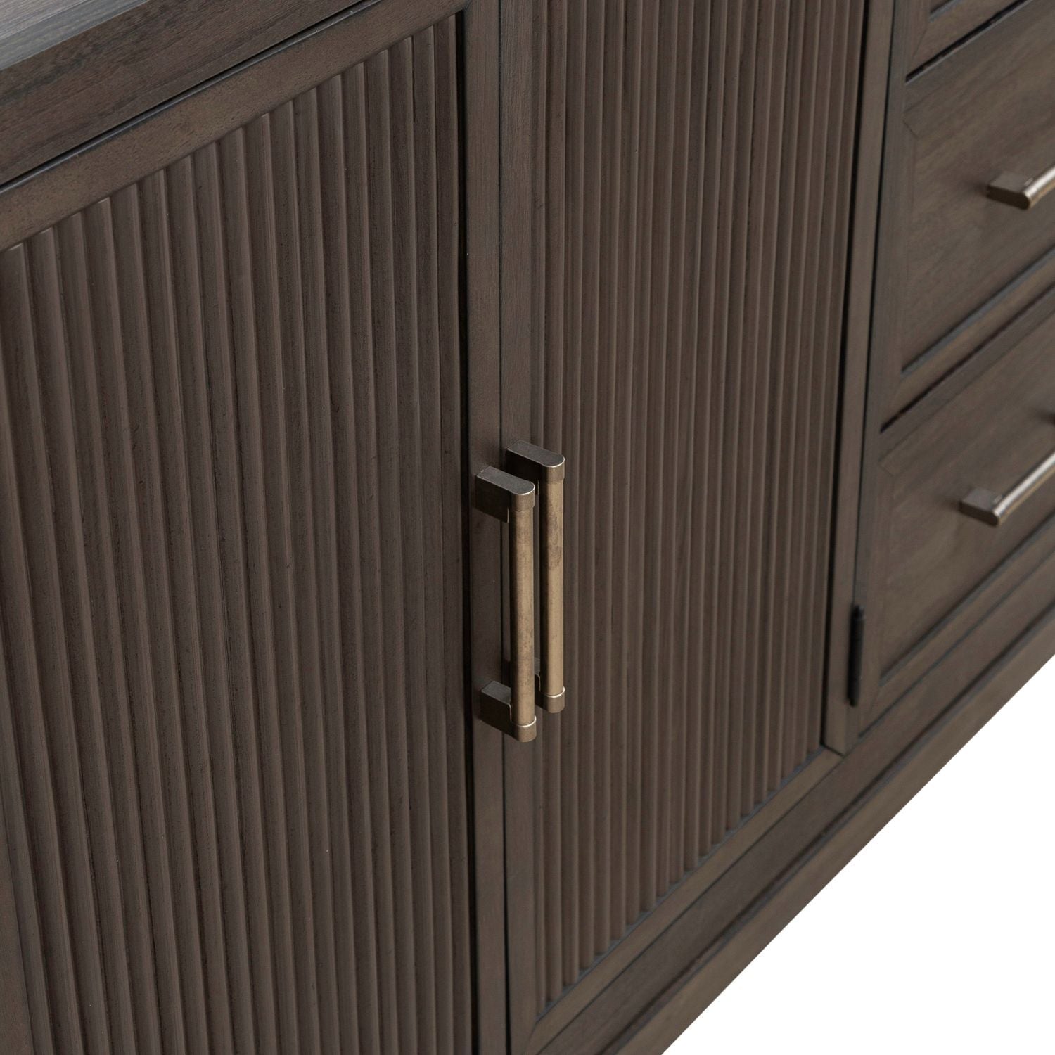 Modern Edge - 2 Door 6 Drawer Dresser - Brown - Hornell Furniture Outlet