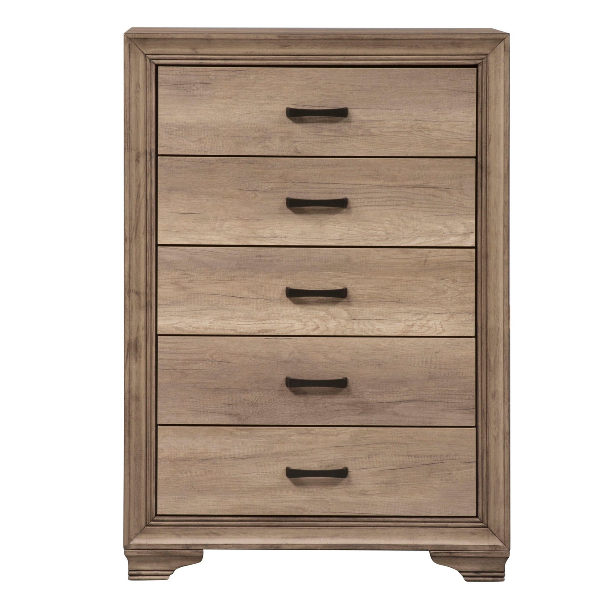 Sun Valley - 5 Drawer Chest - Light Brown - Hornell Furniture Outlet