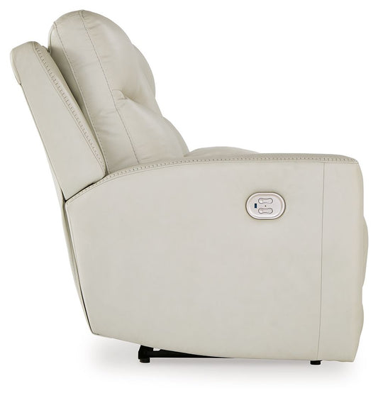Mindanao - Coconut - 3 Pc. - Power Reclining Sofa, Power Reclining Loveseat With Console, Power Recliner - Hornell Furniture Outlet