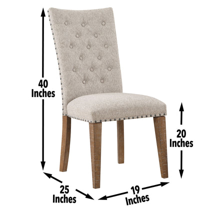 Riverdale - Side Chair (Set of 2) - Oatmeal - Hornell Furniture Outlet