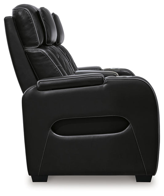 Boyington - Black - 2 Pc. - Power Reclining Sofa And Loveseat - Hornell Furniture Outlet