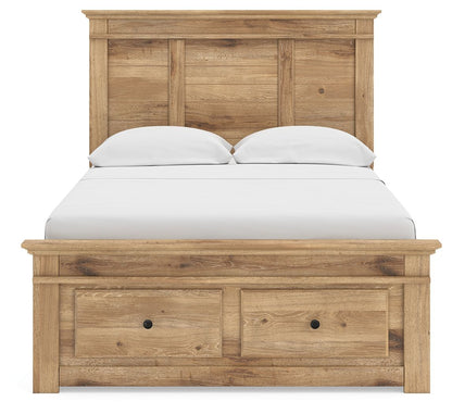 Makidern - Panel Storage Bed With 2 Under Bed Storage Units - Hornell Furniture Outlet