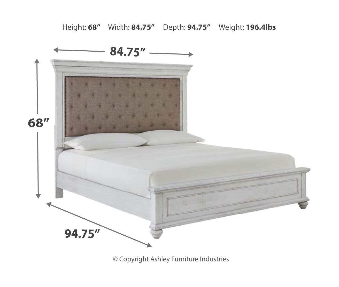 Kanwyn - Upholstered Panel Bed - Hornell Furniture Outlet