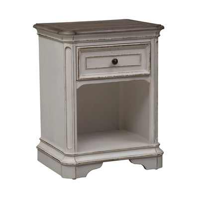 Magnolia Manor - 1 Drawer Nightstand - White - Hornell Furniture Outlet