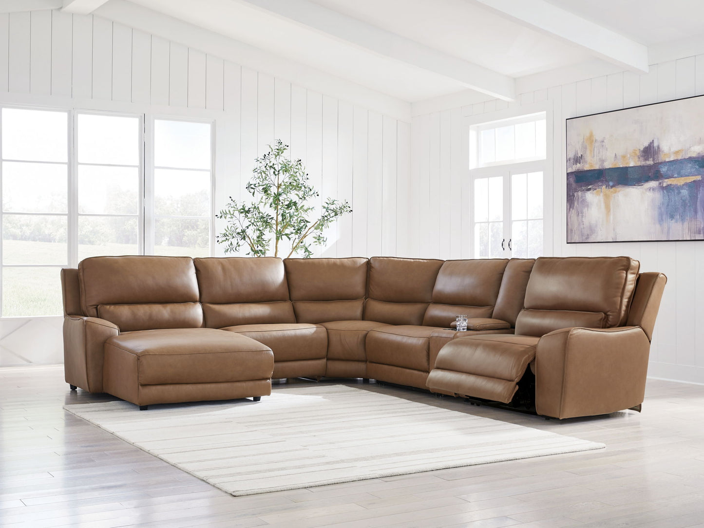 DeepWakes - Power Reclining Sectional - Hornell Furniture Outlet