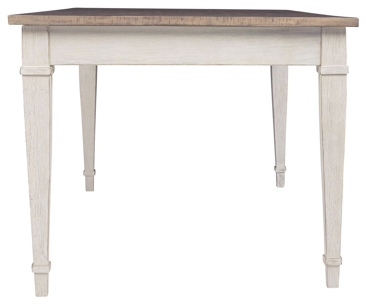 Skempton - White - RECT DRM Table w/Storage - Hornell Furniture Outlet