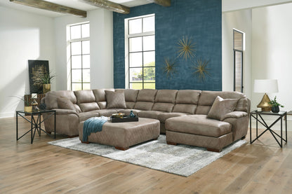 Royce - Sectional With Cocktail Ottoman - Hornell Furniture Outlet