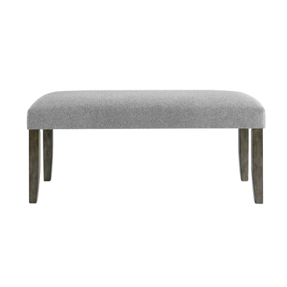 Emily - Backless Bench - Gray - Hornell Furniture Outlet