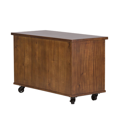 Arlington House - Credenza - Dark Brown - Hornell Furniture Outlet
